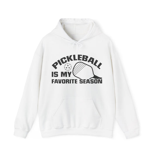 Men's Hilarious Pickleball Hoodie - Pickleball is My Favorite Season White