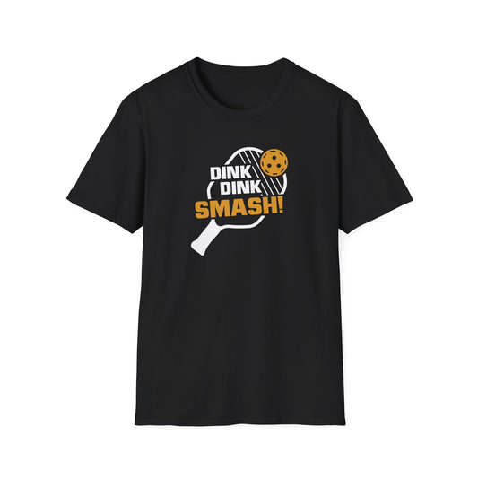 Men's Cool Pickleball T-shirt - Dink Dink Smash Black