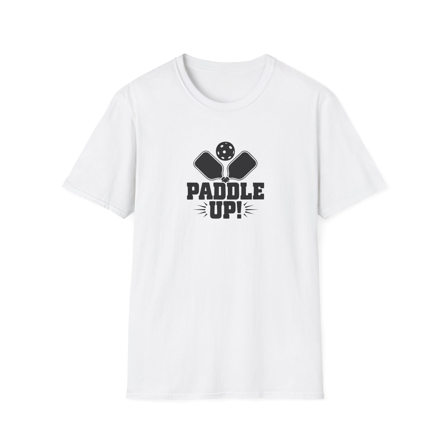 Women's Bold Pickleball T-shirt - Paddle Up White