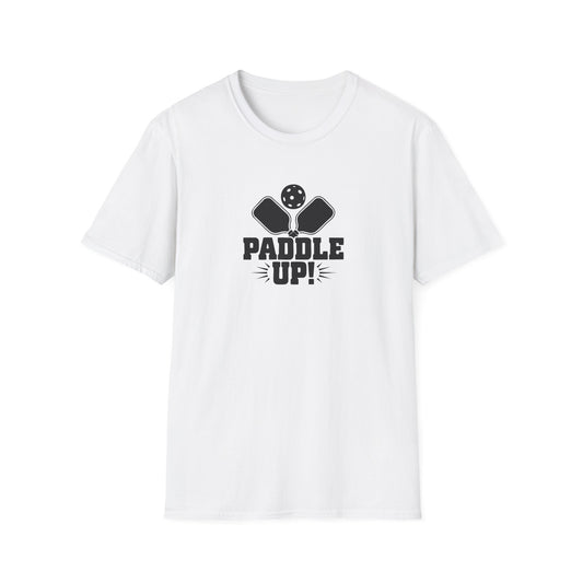 Women's Bold Pickleball T-shirt - Paddle Up White
