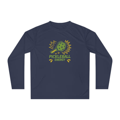 Men's Comfy Pickleball Long Sleeves top - Pickleball Energy Navy