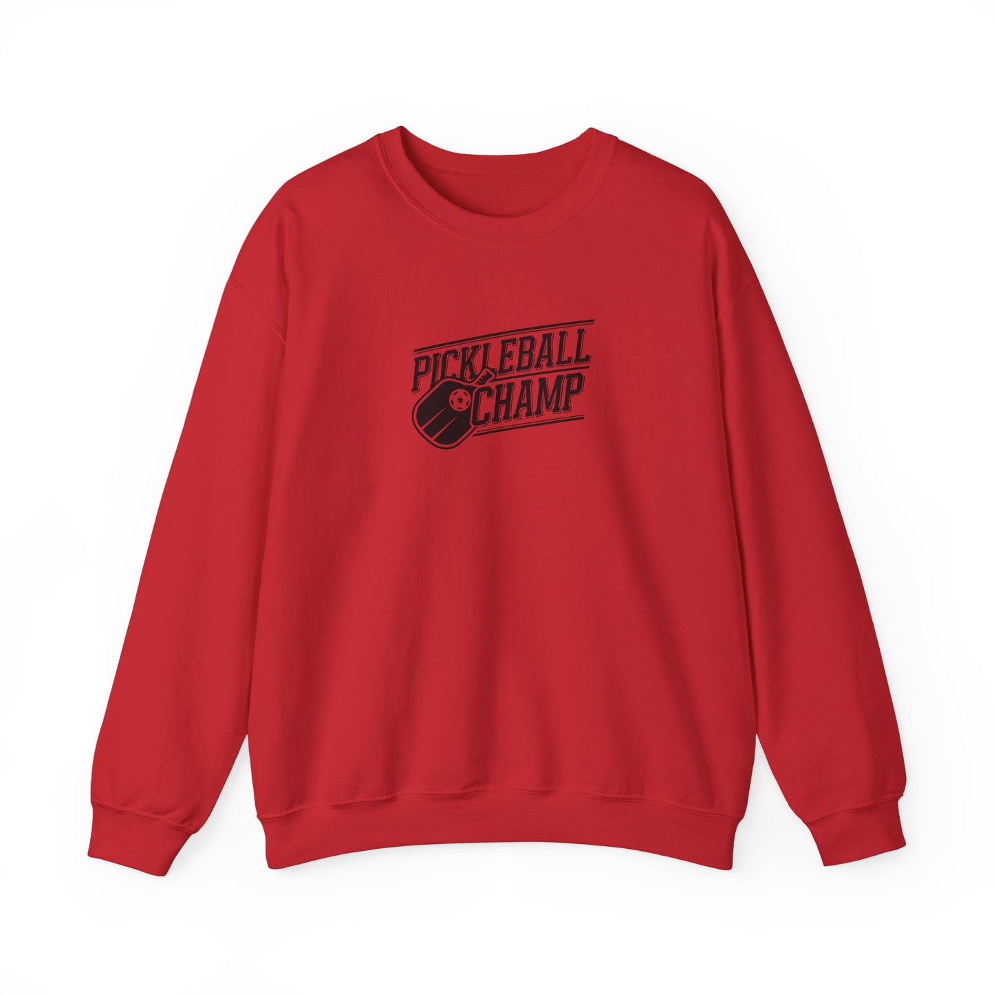 Men's Comfy Pickleball Sweatshirt - Pickleball Champ Red