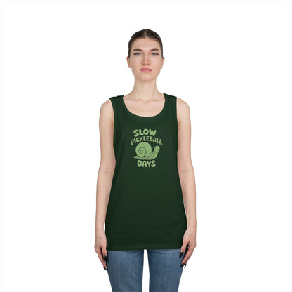Women's Cute Pickleball Tank Top - Slow Pickleball Days
