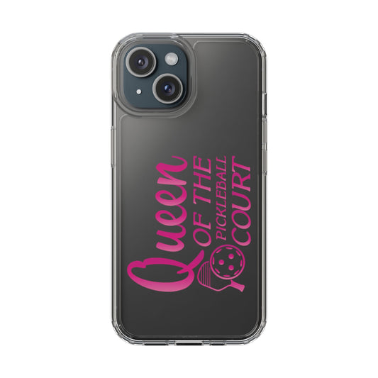 Funny Pickleball Phone case iPhone 15 - Queen of Pickleball Court iPhone 15
