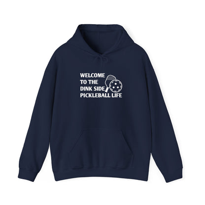 Men's Pickleball Hoodie - Welcome to the Dink Side Pickleball Life Navy