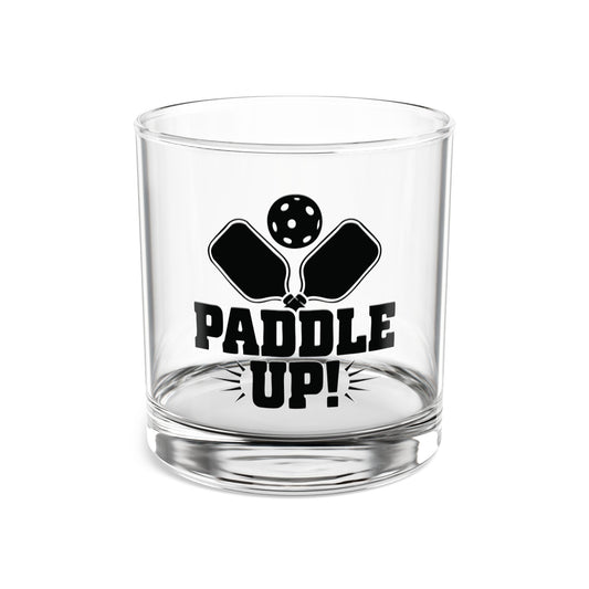 Pickleball Unique Rocks Glass - Paddle Up