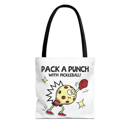 Pickleball Stylish Tote Bag - Pack a Punch with Pickleball Black
