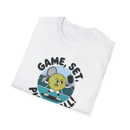 Men's Soft Pickleball T-shirt - Game, Set, Pickleball