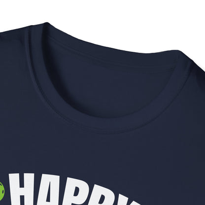 Women's Soft Pickleball T-shirt - Happy People Play Pickleball
