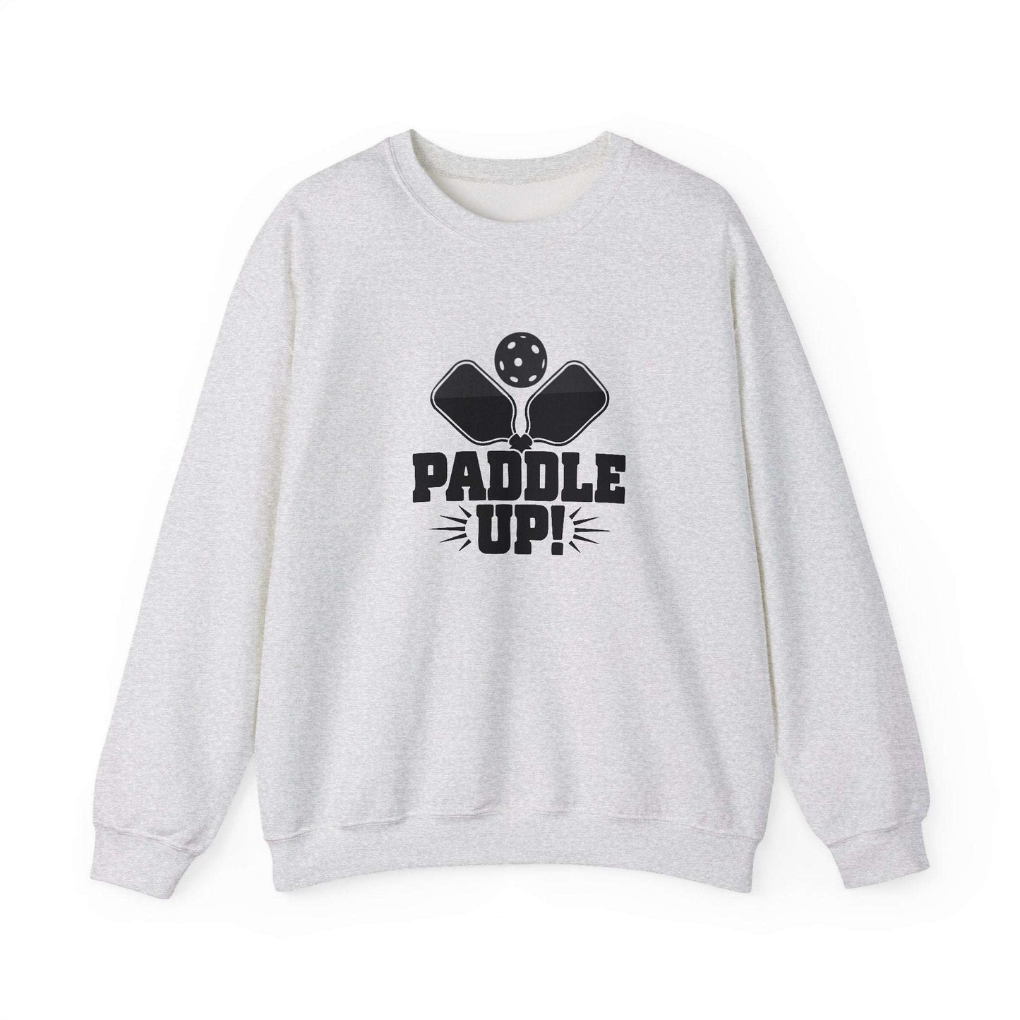 Men's Durable Pickleball Sweatshirt - Paddle Up Grey