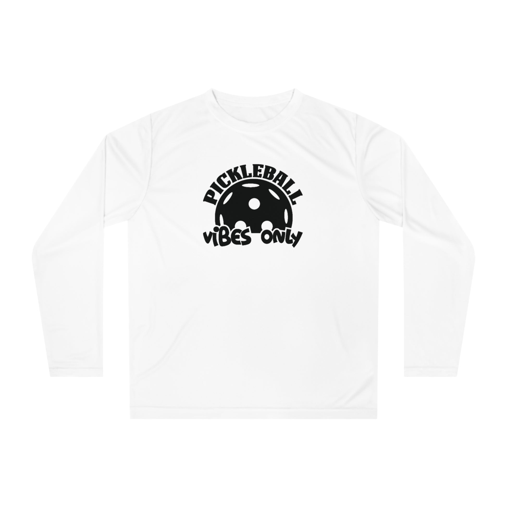 Women's Pickleball Long Sleeves top - Pickleball Vibes Only White