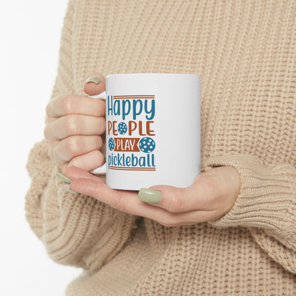 Pickleball Delightful Mug - Happy People Play Pickleball