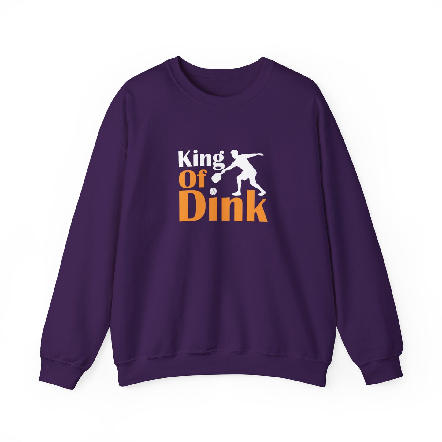 Men's Cool Pickleball Sweatshirt - King of Dink Purple