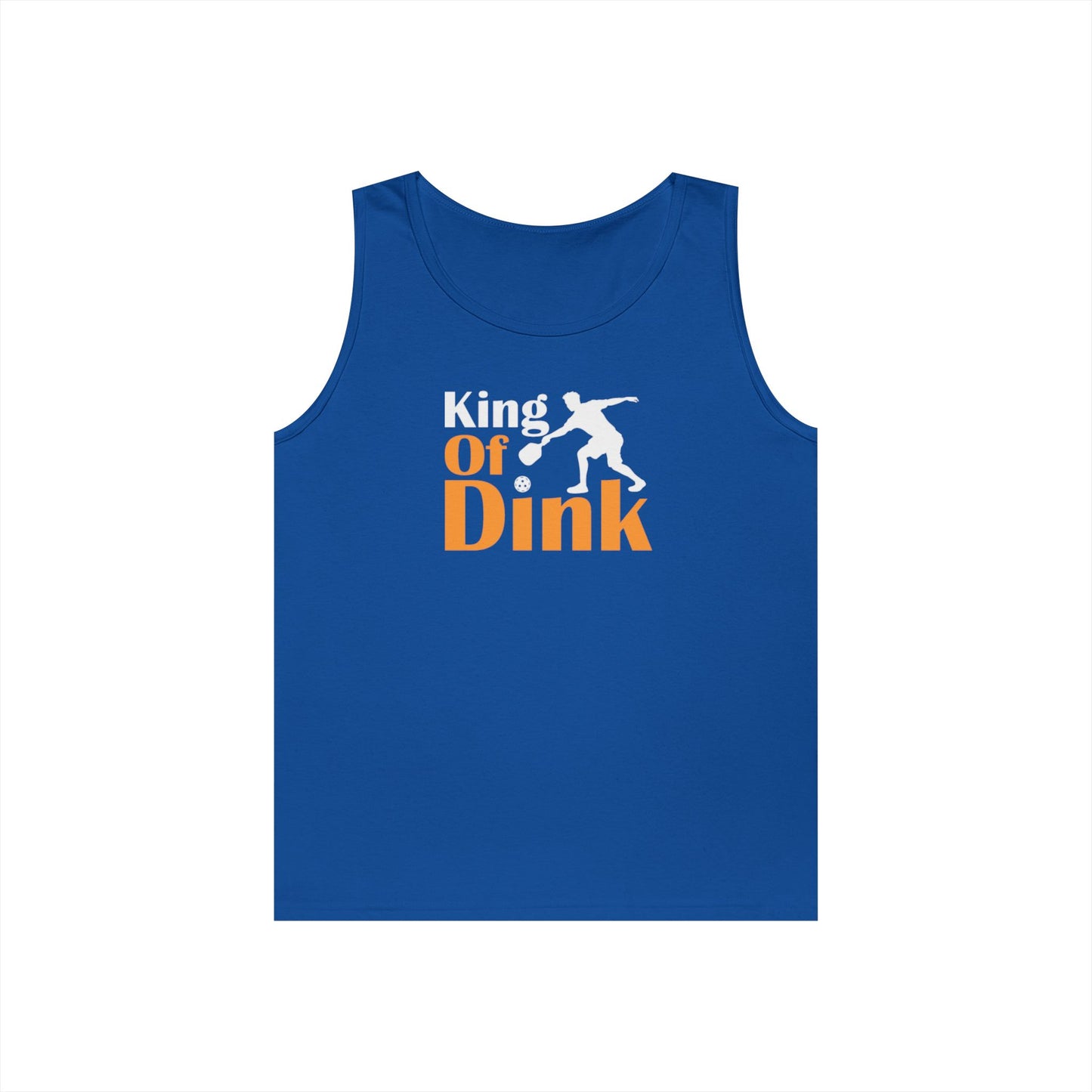 Men's Funny Pickleball Tank Top - King of Dink Royal