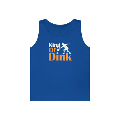 Men's Funny Pickleball Tank Top - King of Dink Royal