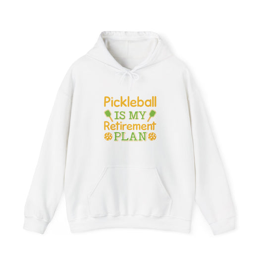 Women's Comfy Pickleball Hoodie - Pickleball Is My Retirement Plan White