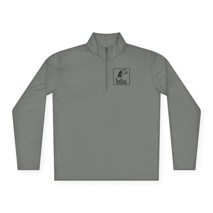 Men's Durable Pickleball Pullover - Serve Up Success Gray