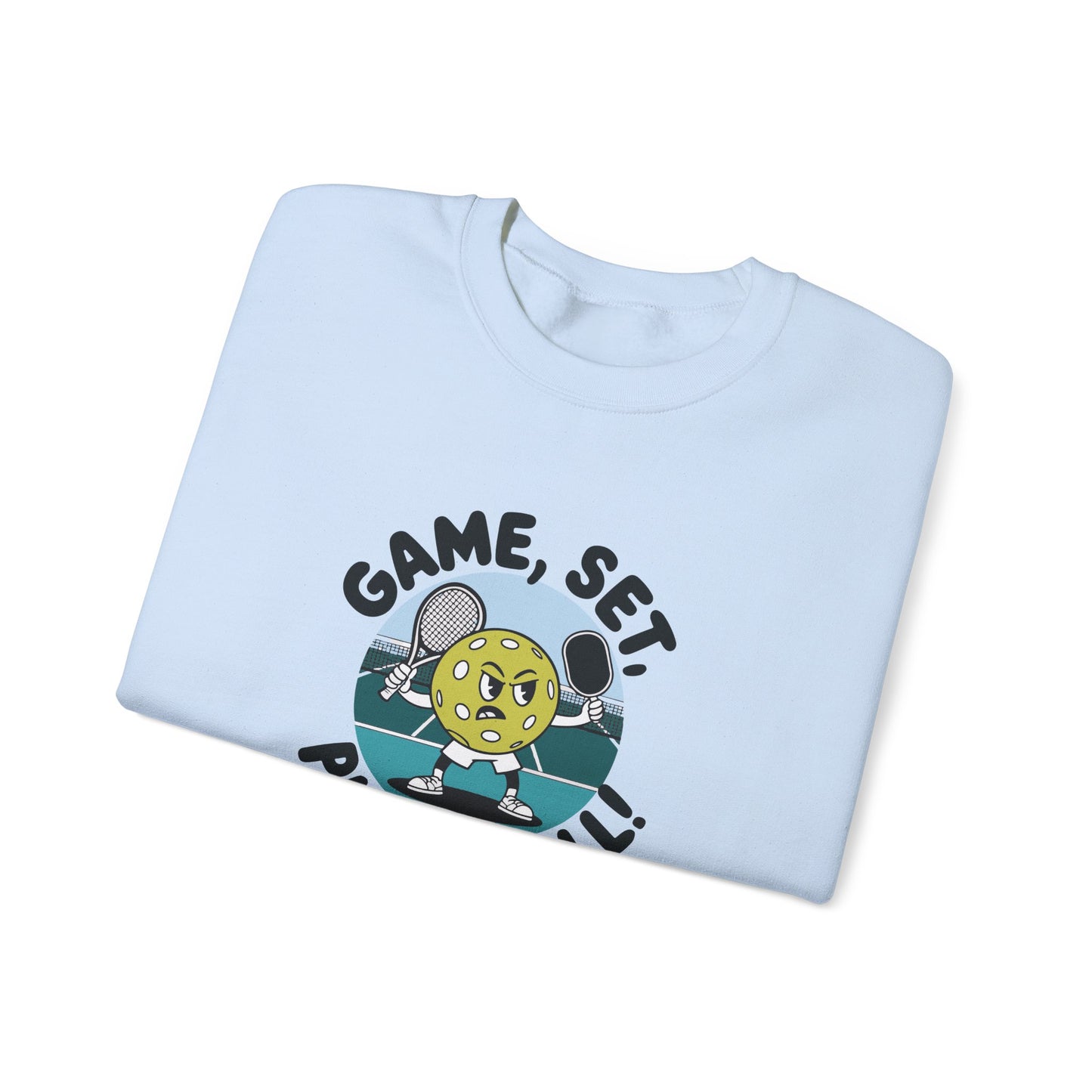 Women's Cute Pickleball Sweatshirt - Game, Set, Pickleball