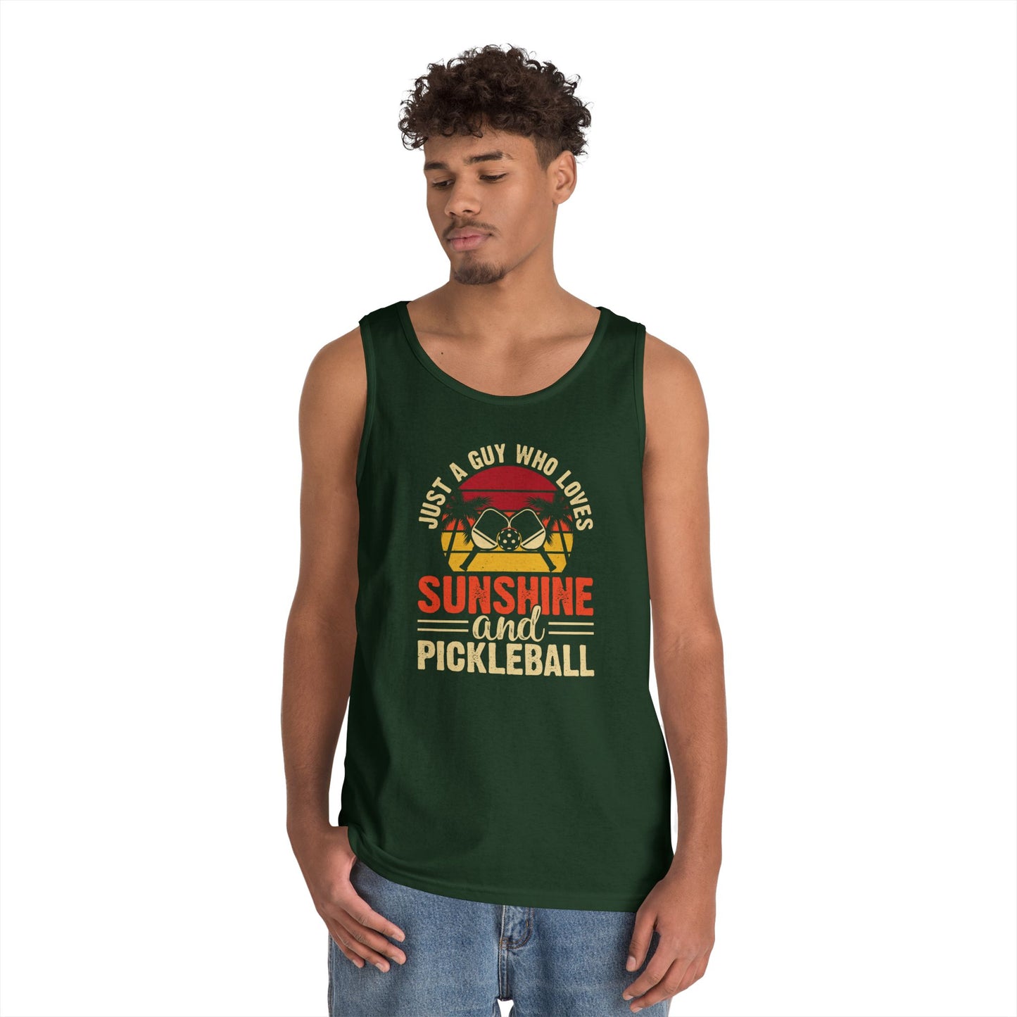 Men's Funny Pickleball Tank Top - Just A Guy Who Love Pickleball