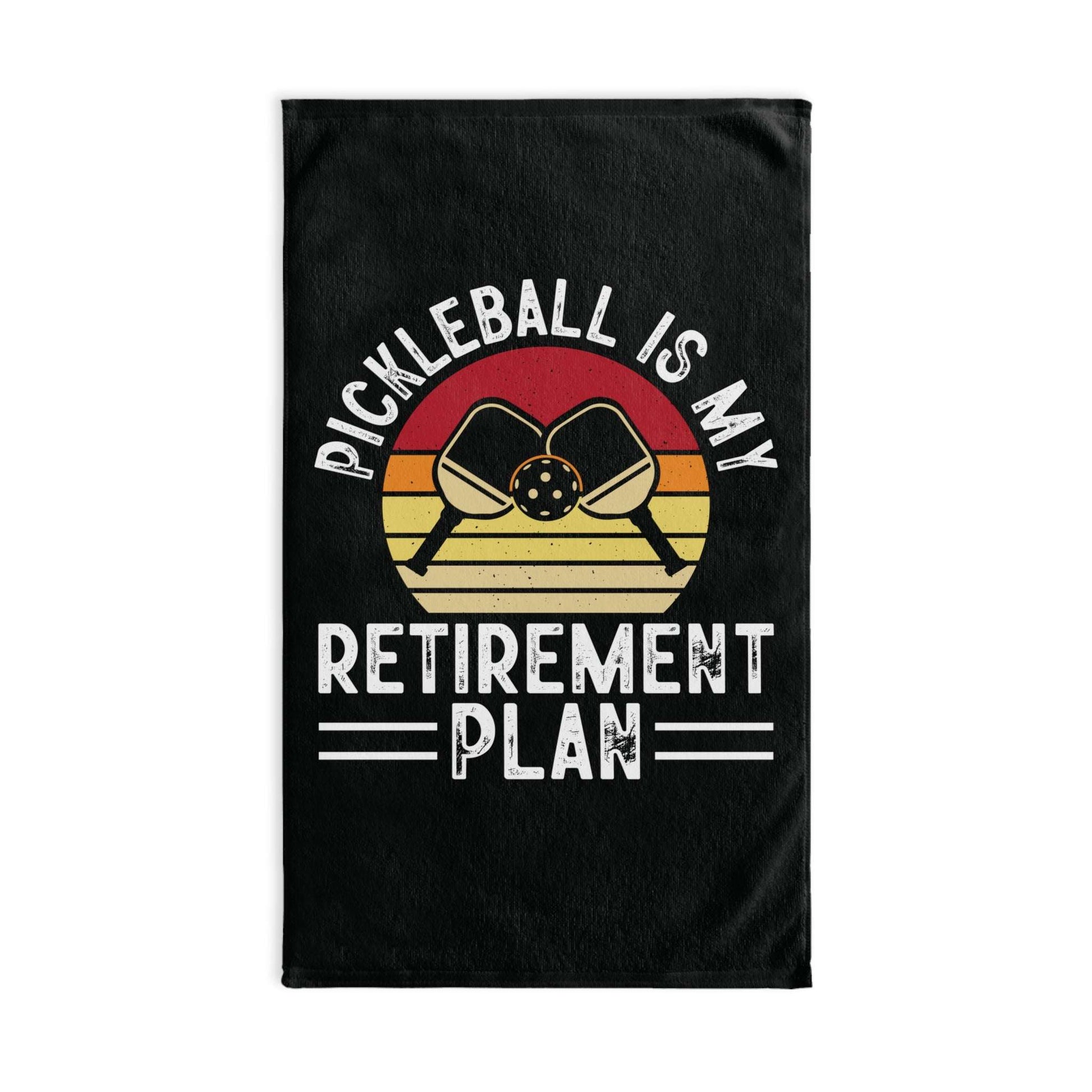 Pickleball Cool Hand Towel - Pickleball Is My Retirement Plan White base