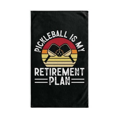 Pickleball Cool Hand Towel - Pickleball Is My Retirement Plan White base