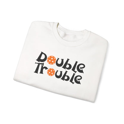 Women's Funny Pickleball Sweatshirt - Double Trouble