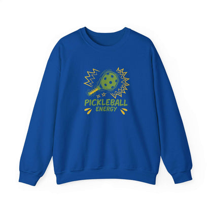 Women's Fun Pickleball Sweatshirt - Pickleball Energy Royal