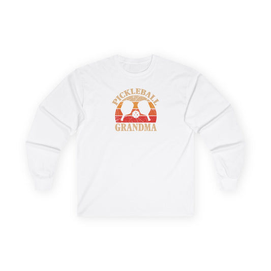 Women's Soft Pickleball Long Sleeves top - Pickleball Grandma White