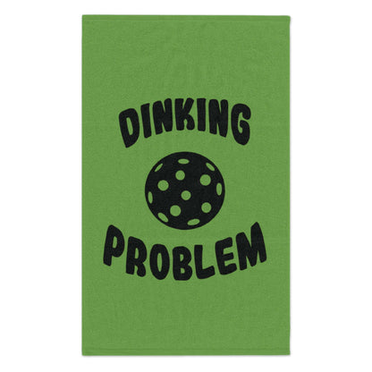 Pickleball Funny Rally Towel - Dinking Problem Green