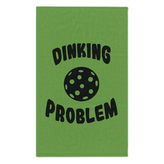 Pickleball Funny Rally Towel - Dinking Problem Green