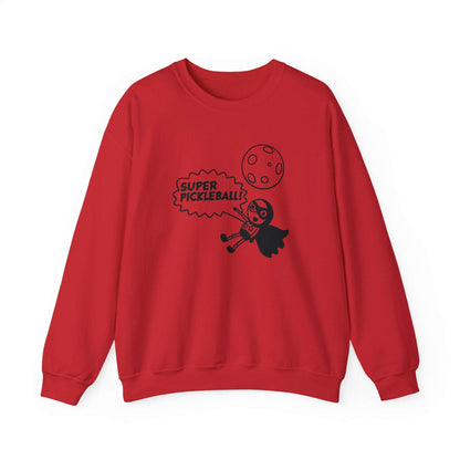 Men's Quirky Pickleball Sweatshirt - Super Pickleball S
