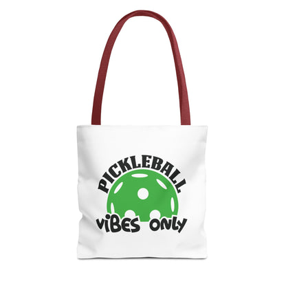 Pickleball Durable Tote Bag - Pickleball Vibes Only Red