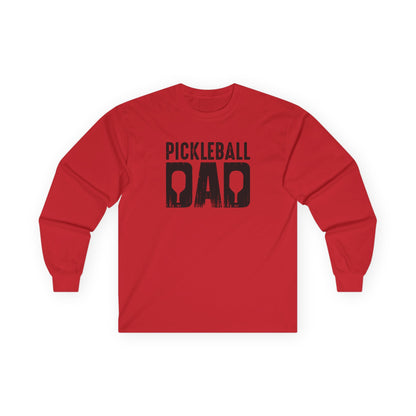 Men's Unique Pickleball Long Sleeves top - Pickleball Dad Red