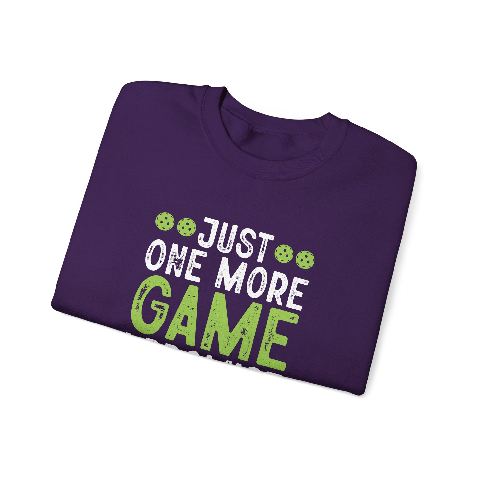 Men's Durable Pickleball Sweatshirt - Just One More Game I Promise