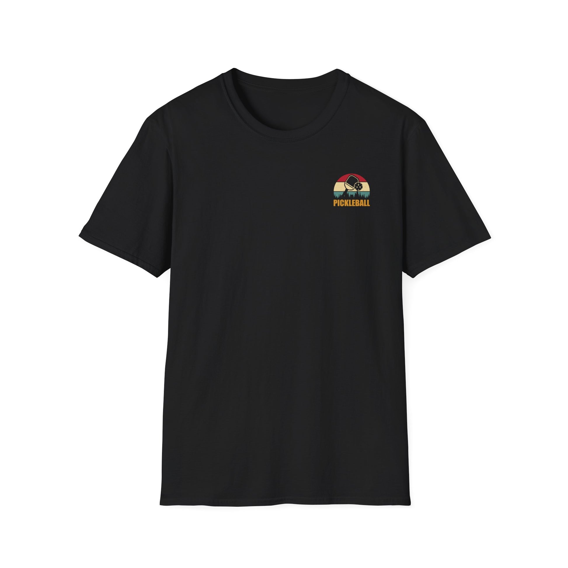 Men's Durable Pickleball T-shirt - Pickleball Is My Retirement Plan Black