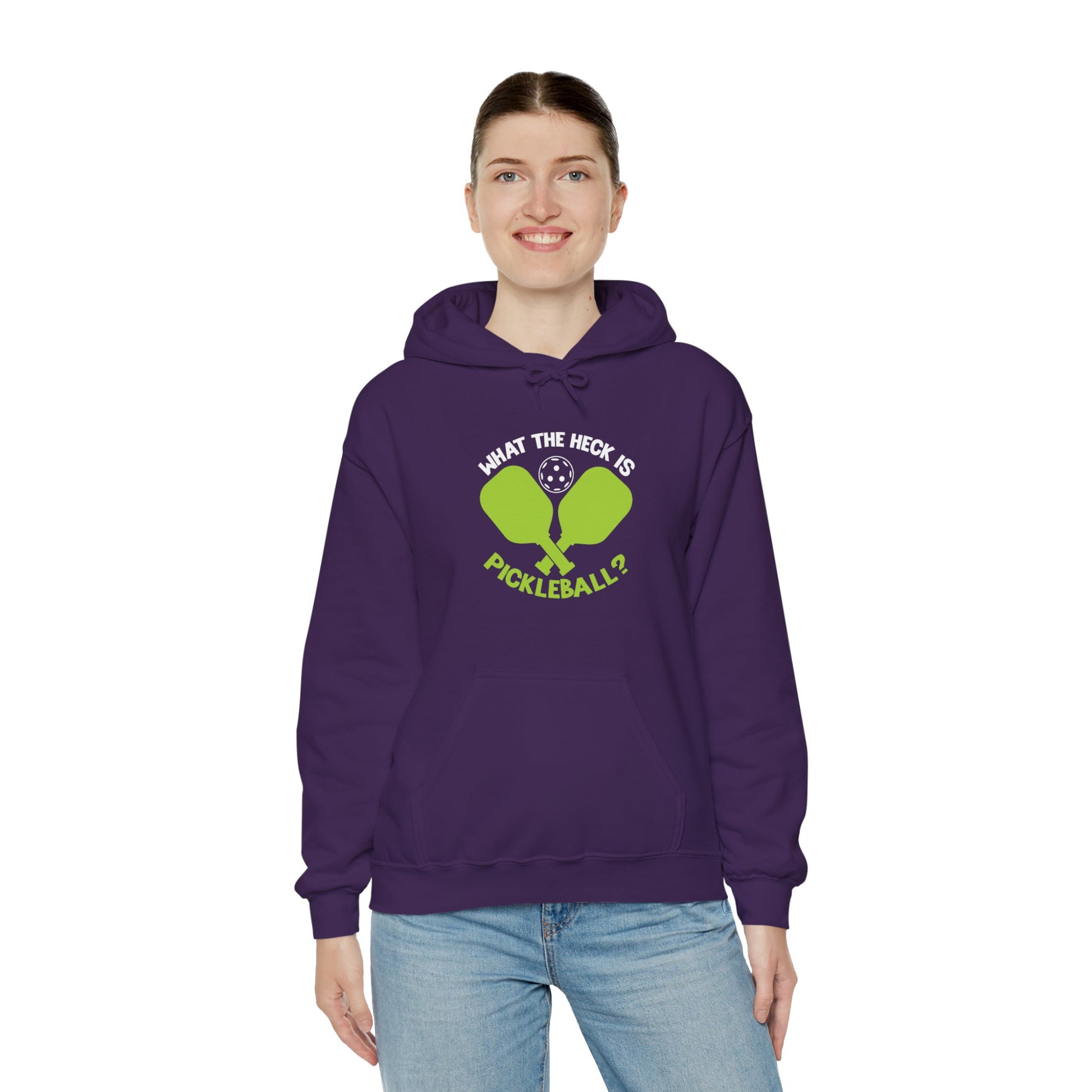 Women's Funny Pickleball Hoodie - What the Heck Is Pickleball?