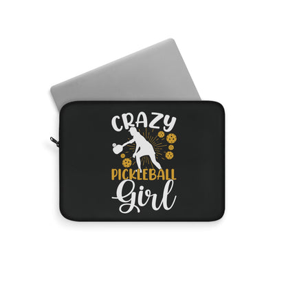 Pickleball Durable Laptop Sleeve - Crazy Pickleball Girl