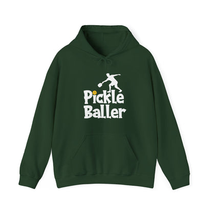 Men's Cool Pickleball Hoodie - Pickle Baller Green