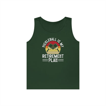 Women's Unique Pickleball Tank Top - Pickleball Is My Retirement Plan Green