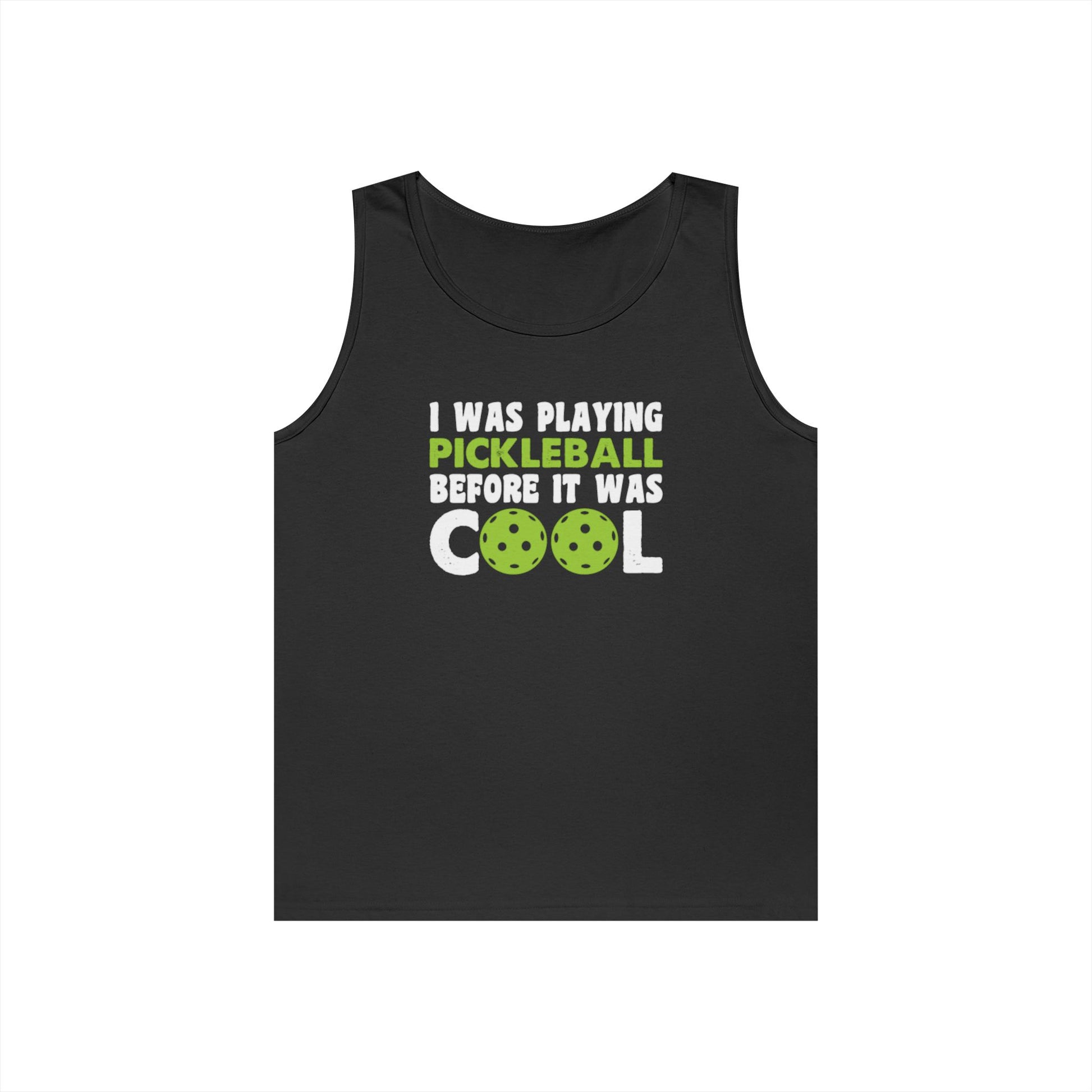 Men's Pickleball Tank Top - I Played Pickleball Before It Was Cool Black