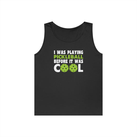 Men's Pickleball Tank Top - I Played Pickleball Before It Was Cool Black