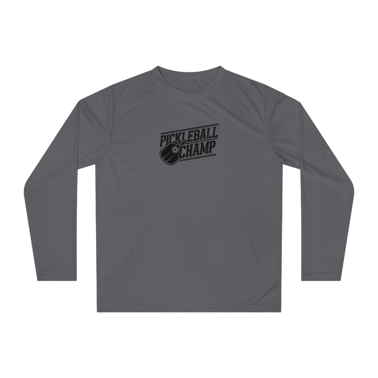 Men's Comfy Pickleball Long Sleeves top - Pickleball Champ Gray
