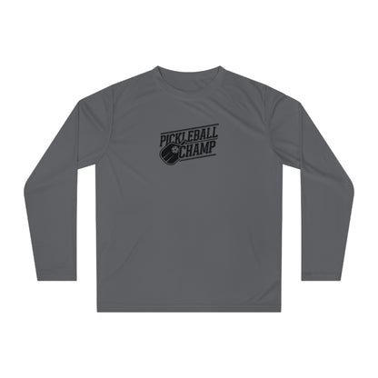 Men's Comfy Pickleball Long Sleeves top - Pickleball Champ Gray