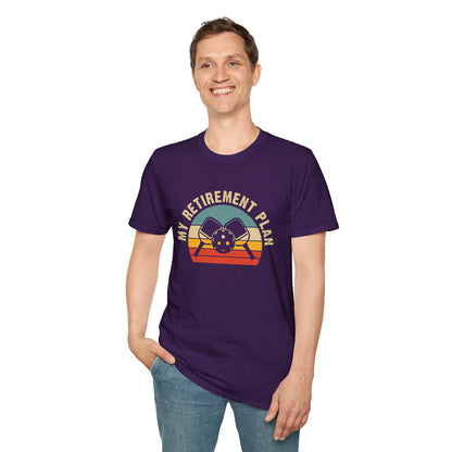 Men's Bold Pickleball T-shirt - My Retirement Plan Retro