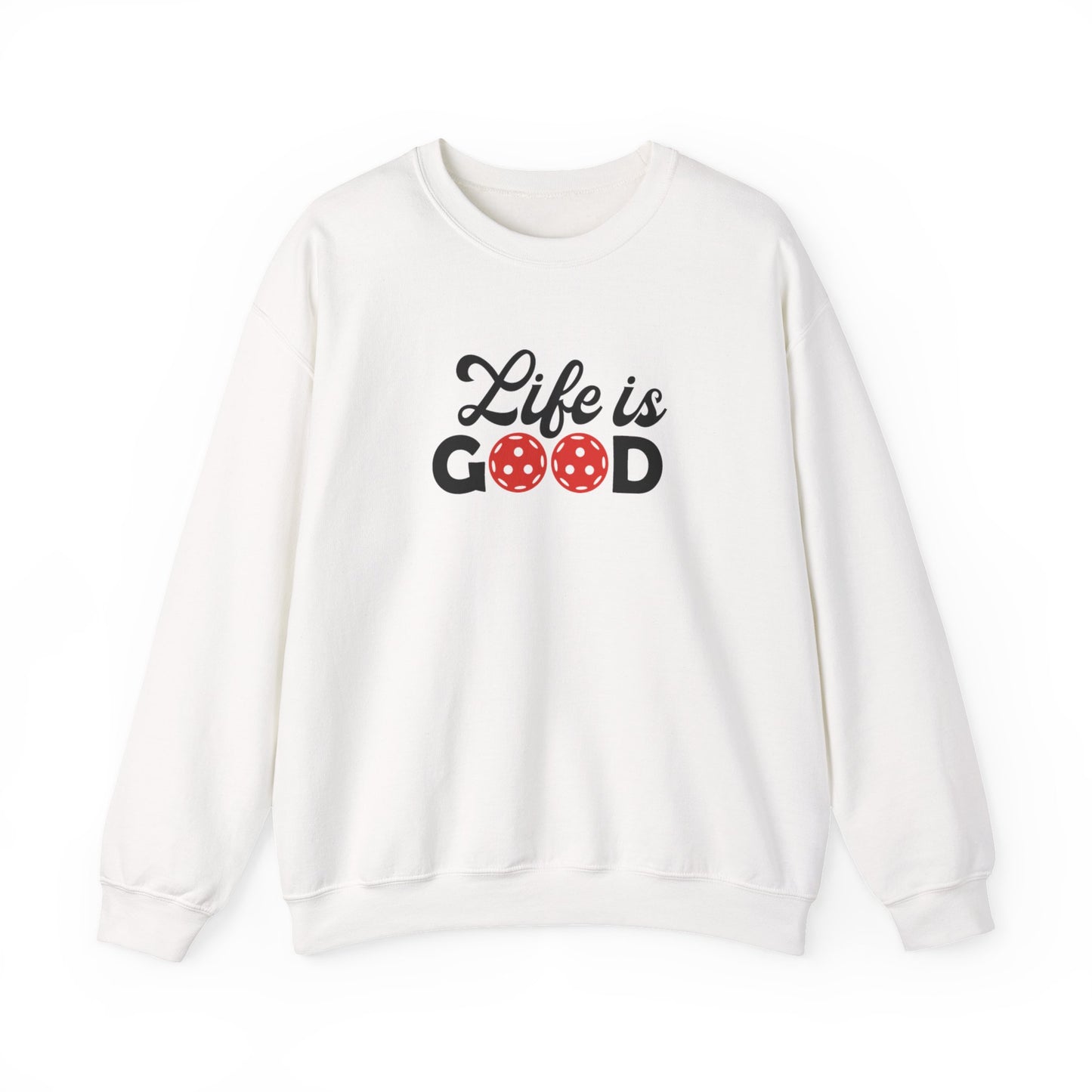 Women's Durable Pickleball Sweatshirt - Life is Good White