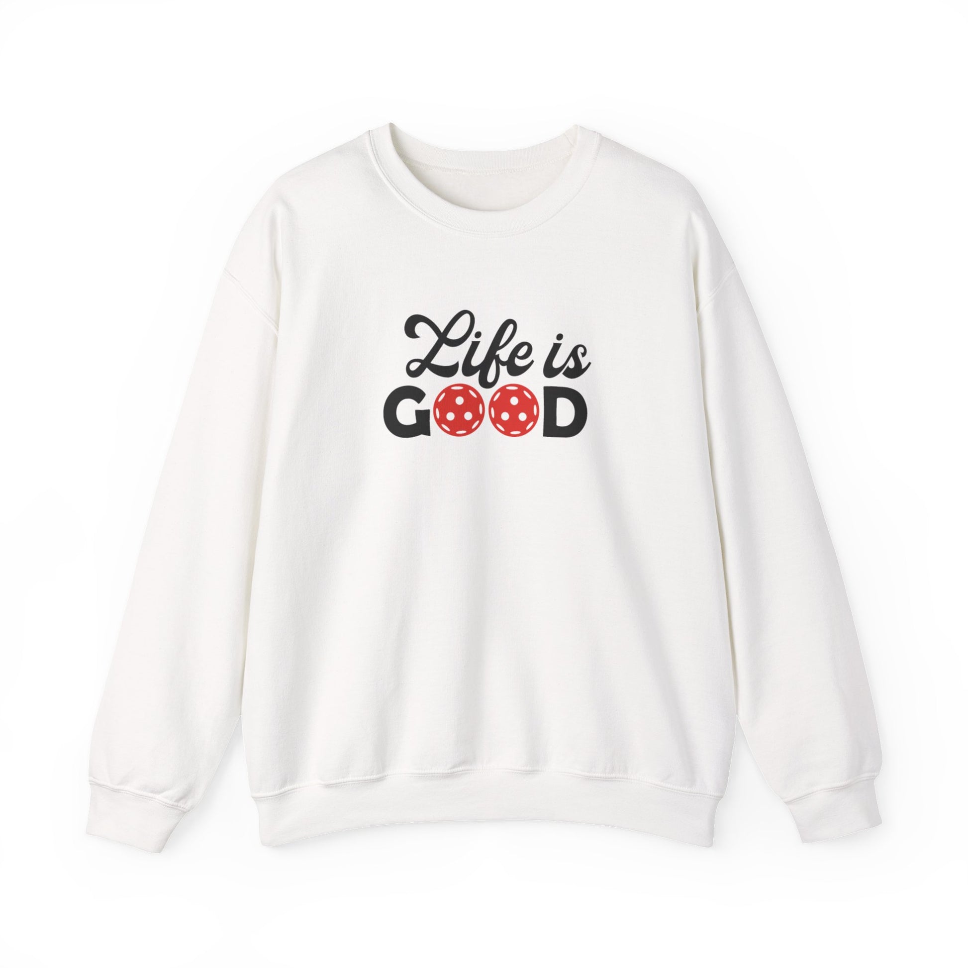 Women's Durable Pickleball Sweatshirt - Life is Good White