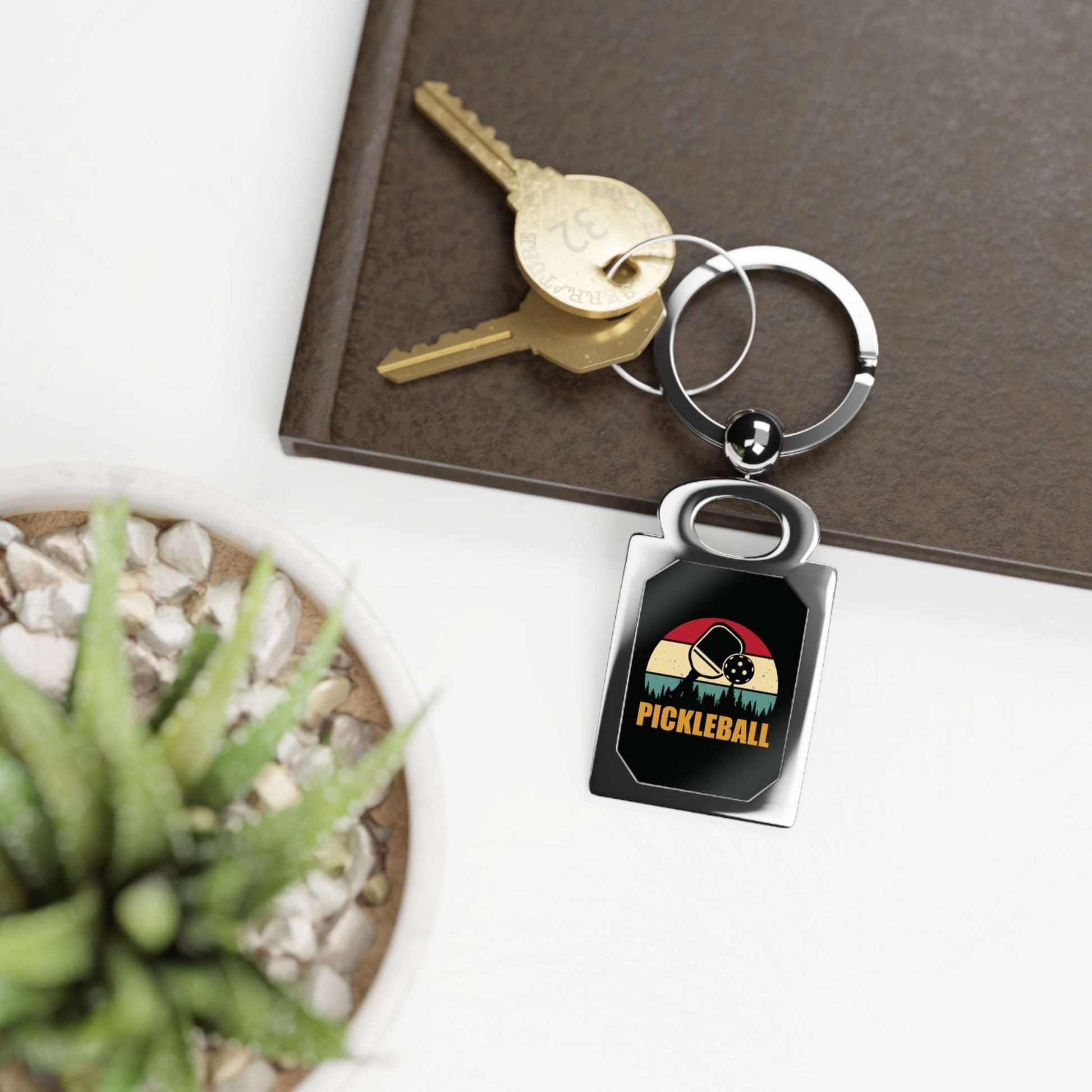 Pickleball Cool Keyring - Pickleball Retro