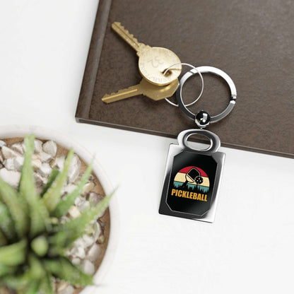 Pickleball Cool Keyring - Pickleball Retro