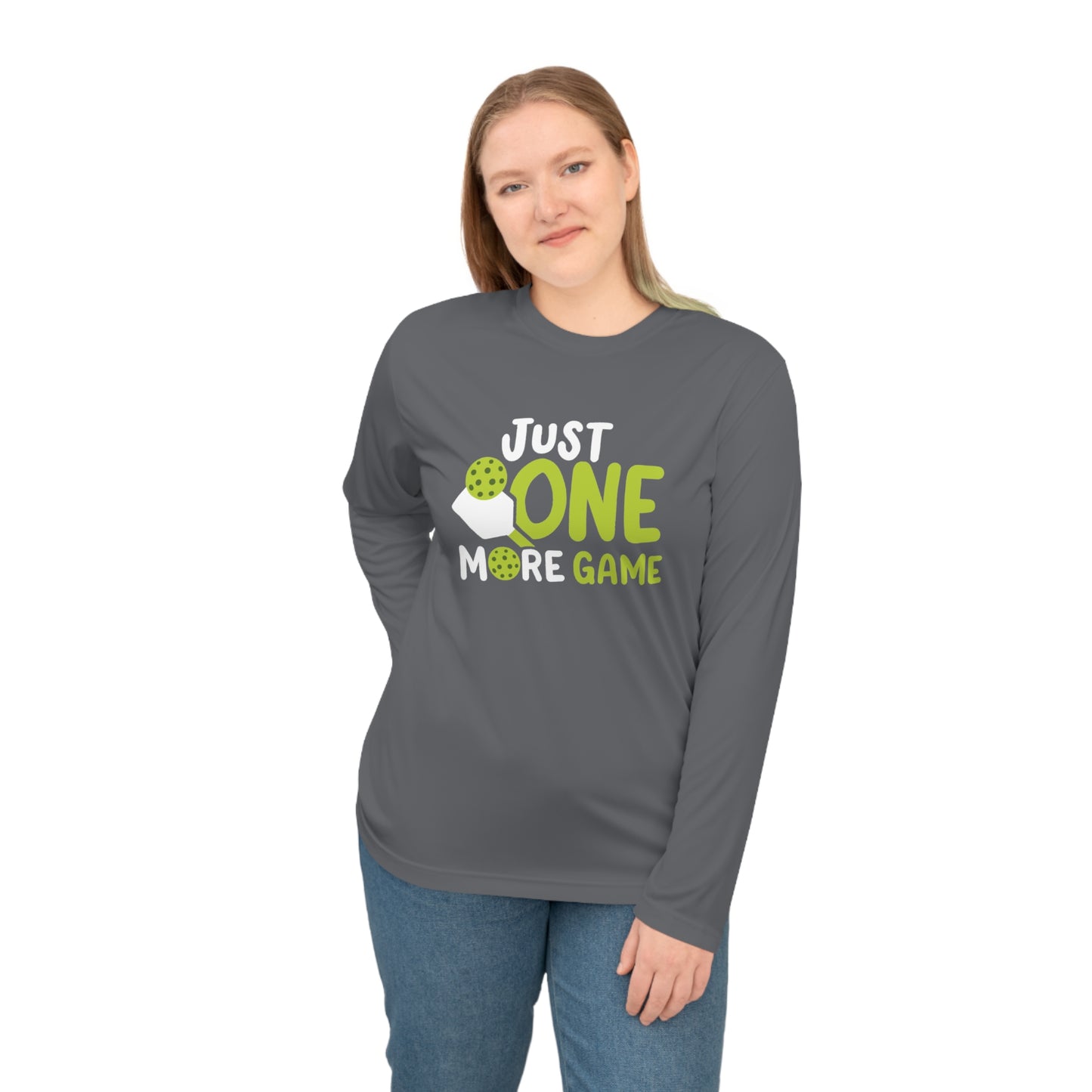 Women's Cute Pickleball Long Sleeves top - Just One More Game