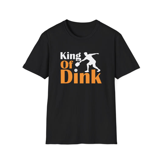 Men's Soft Pickleball T-shirt - King of Dink Black